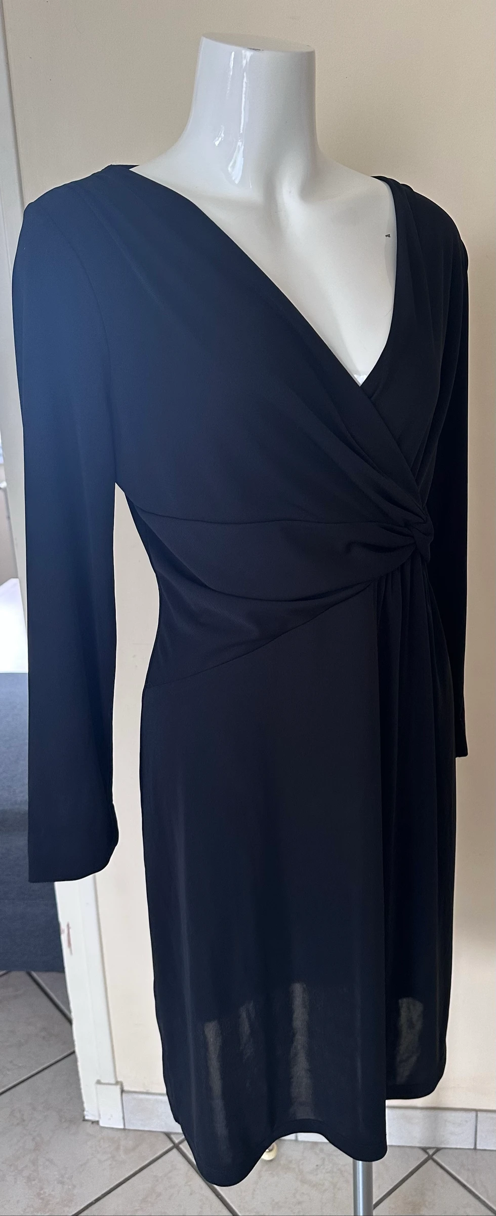 Chic Black Sublime Dress Jacqueline Riu – Size 44 – Impeccable Condition – photo 5